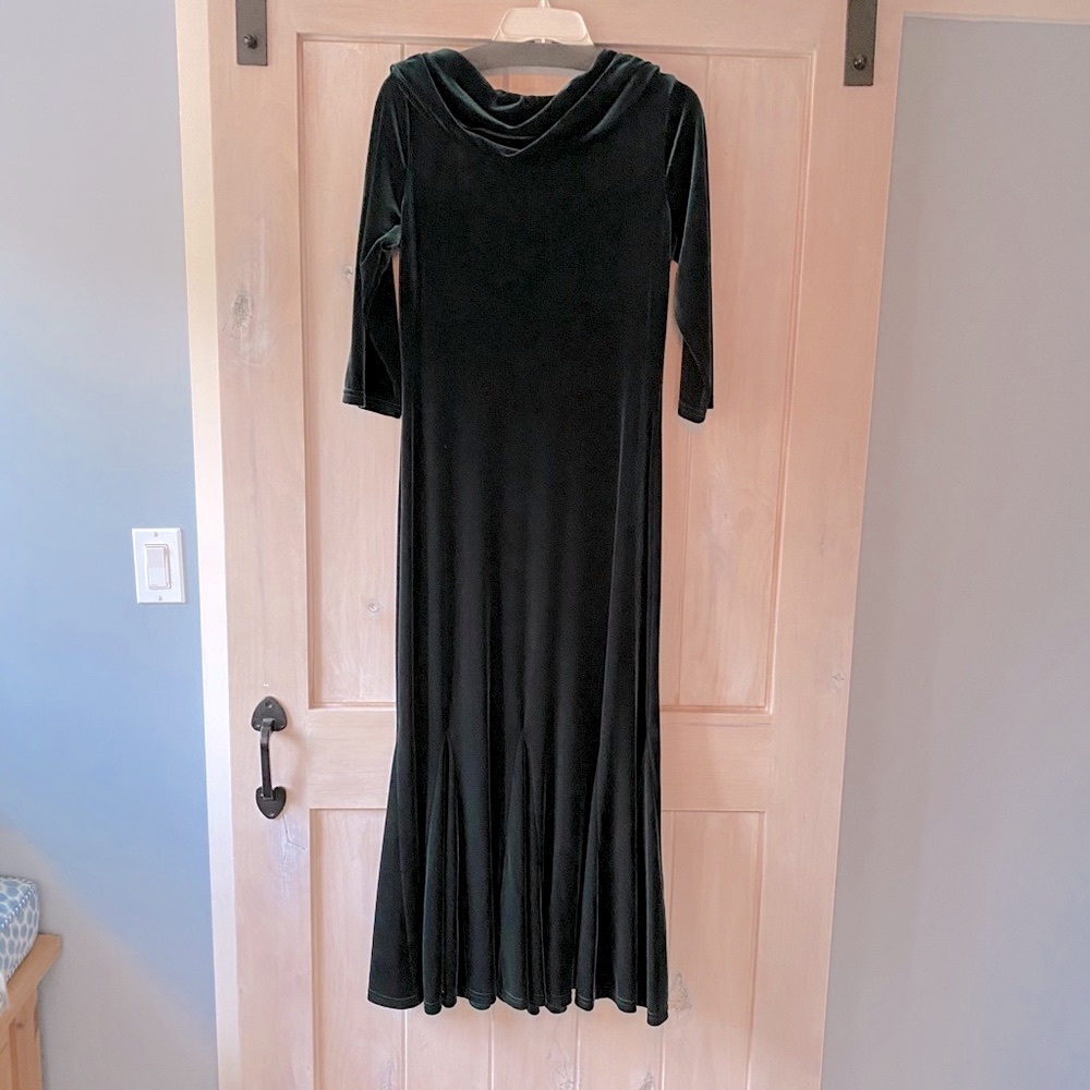 Sara Campbell Emerald Velvet Dress